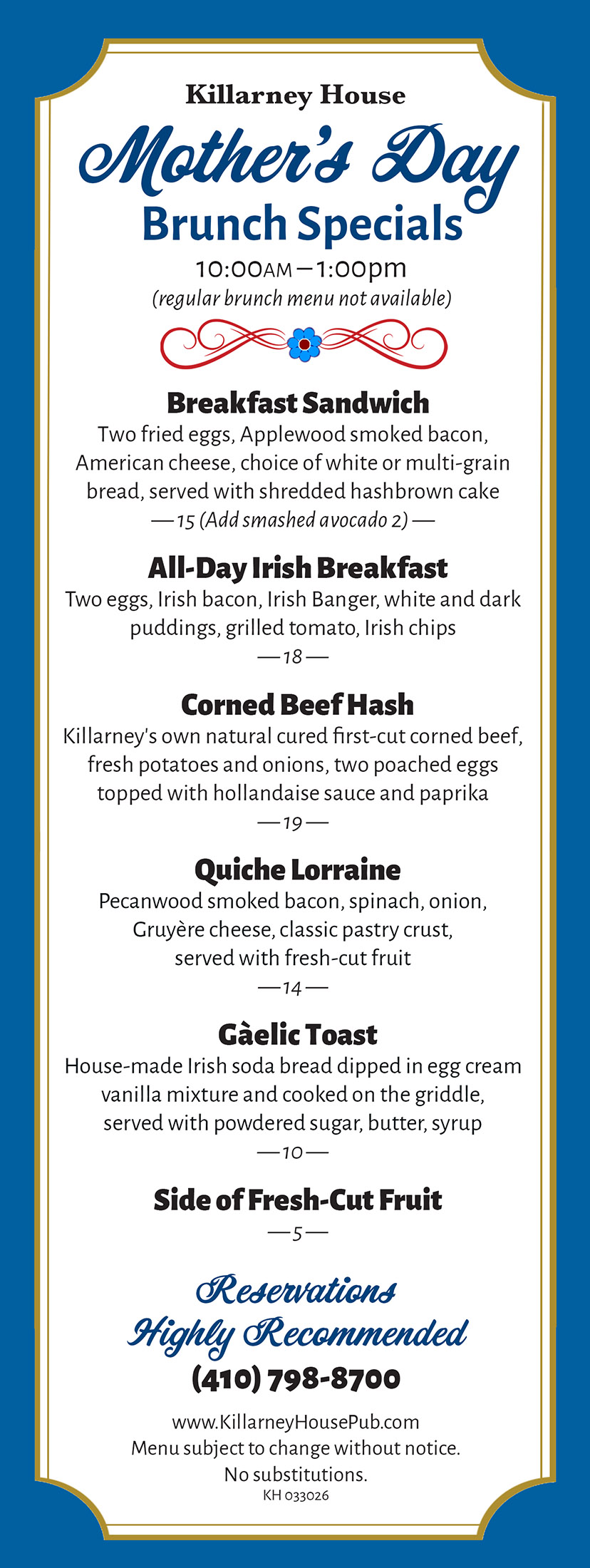 WEB BrunchSpecials KHMothersDay2025 042925 WEB