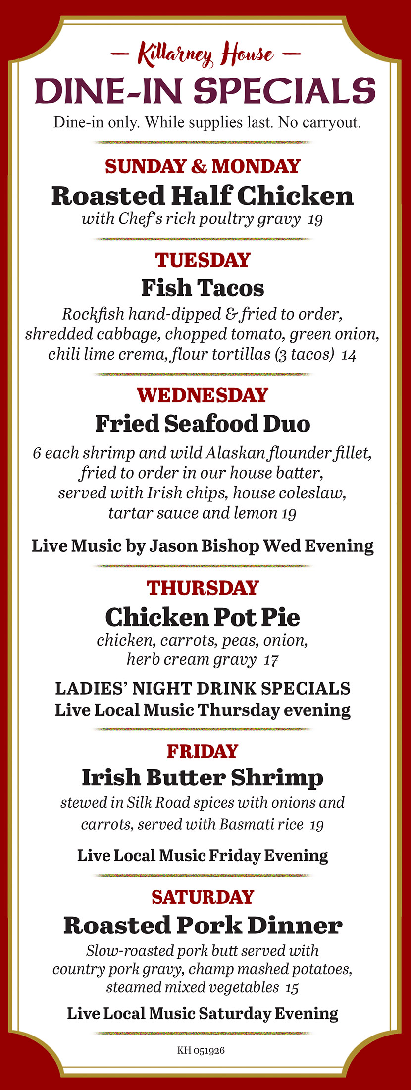 Dine In Specials Oct2025 KH 092925 WEB